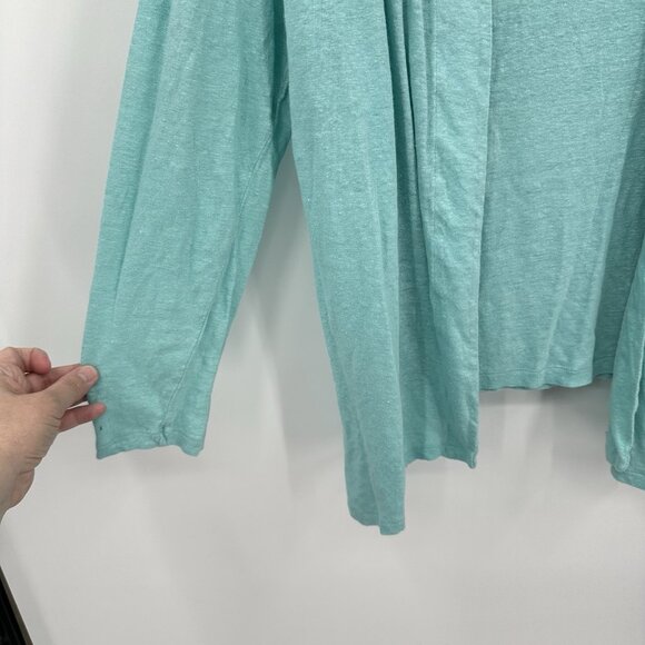 2 piece sweater set twinset cardigan tank lightweight teal XL - Picture 5 of 10